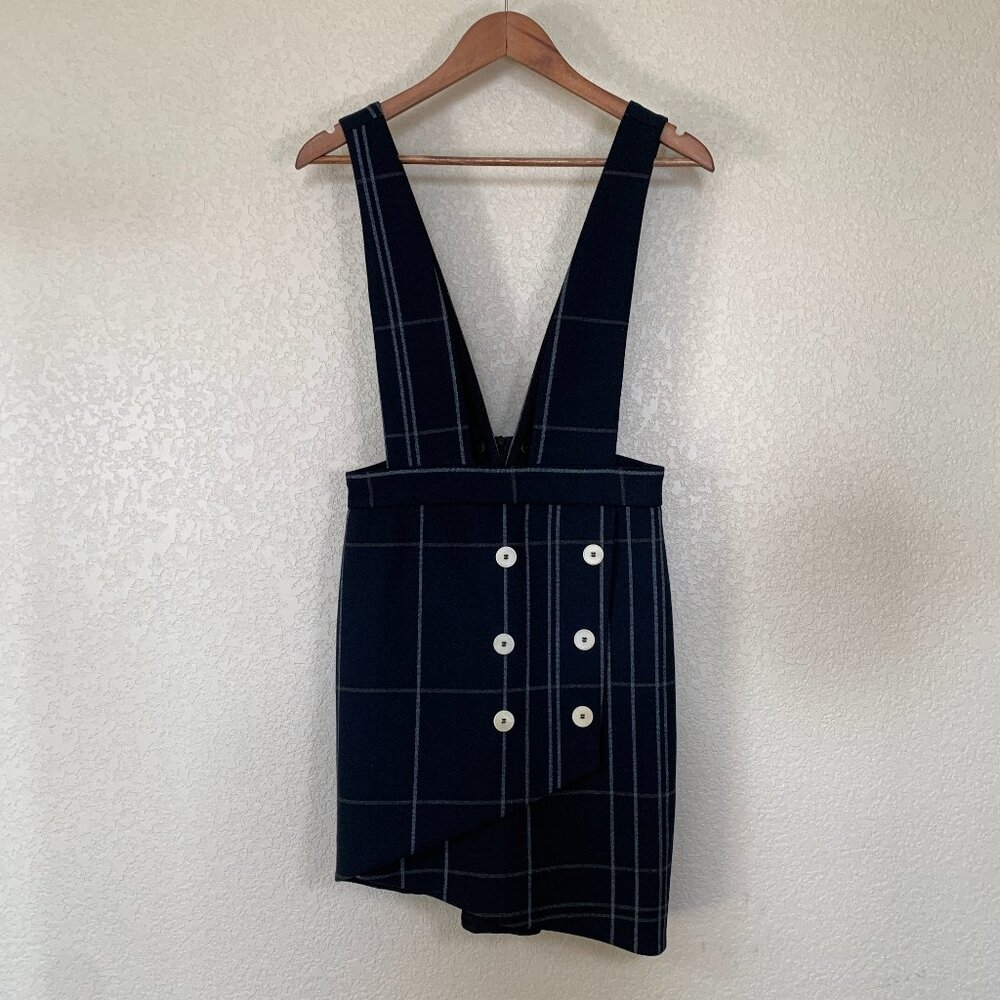 Maje Jola Plaid Skirt with Straps – New Without Tag